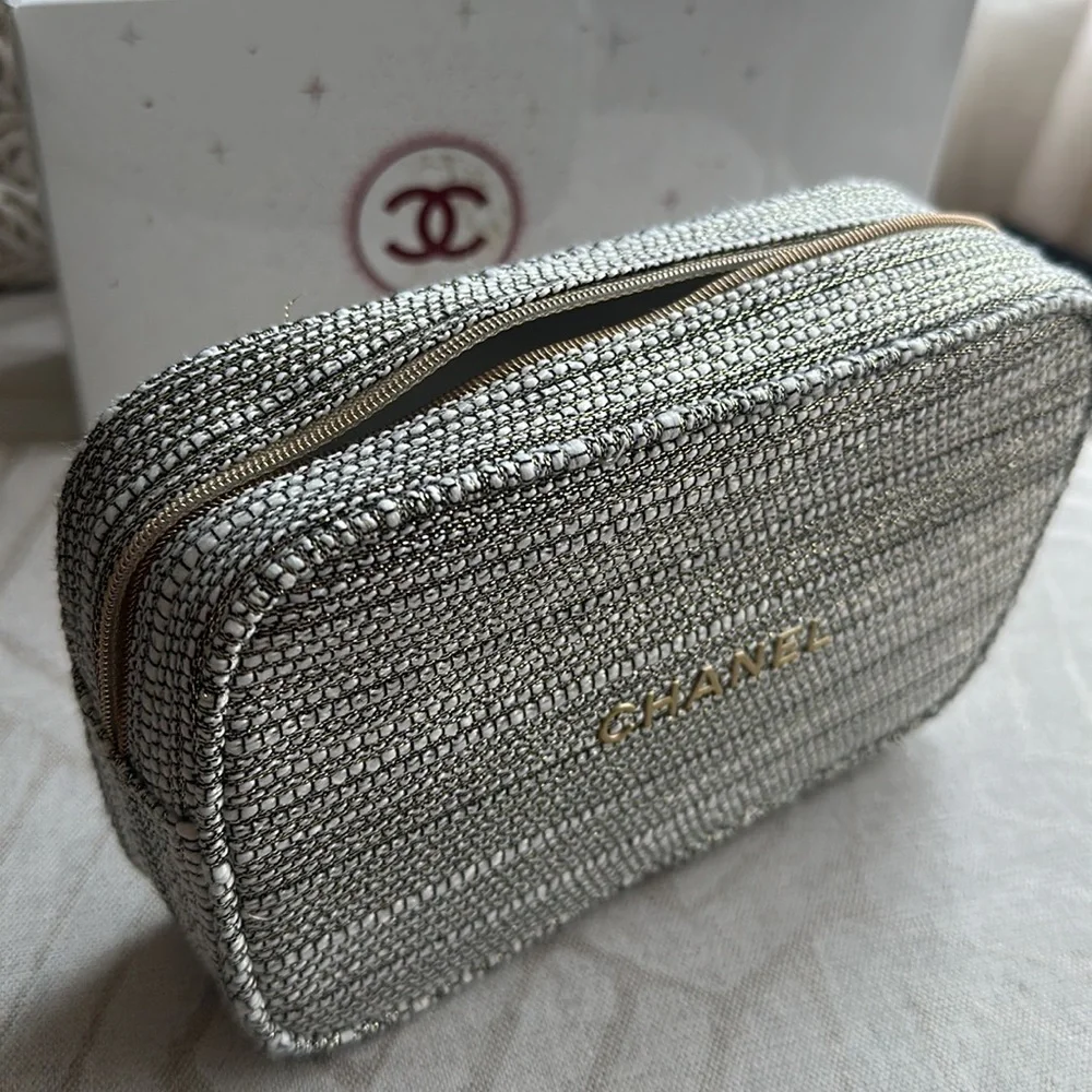Chanel holiday makeup bag only NWOT